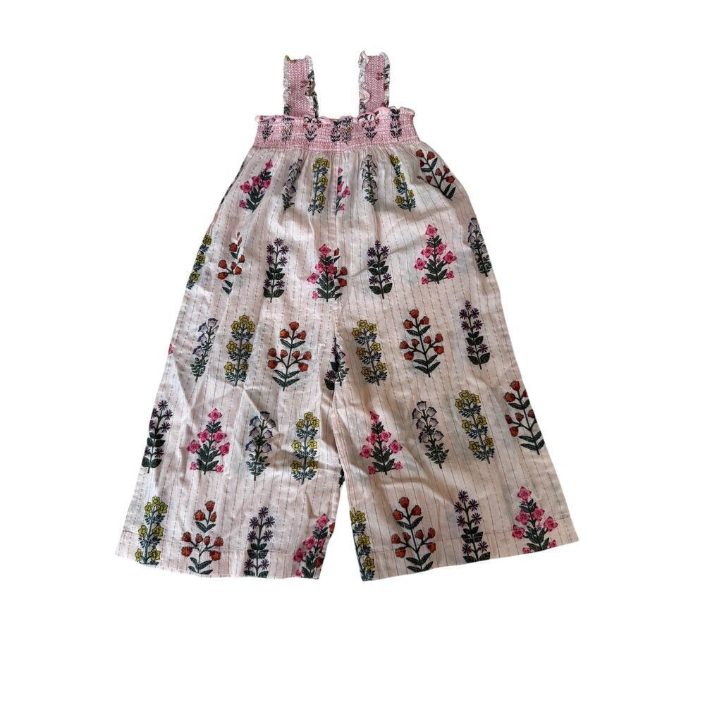 Pink Chicken Floral Kids One Piece - Pink and‎ Yellow - Picture 3 of 4
